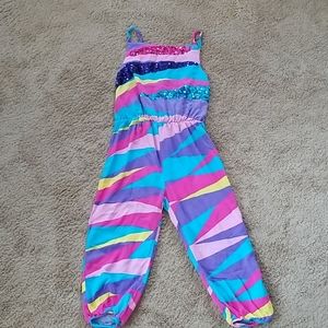 JoJo Siwa rainbow glitter sparkle romper